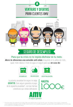 AMV Seguros incluye seguro de desempleo