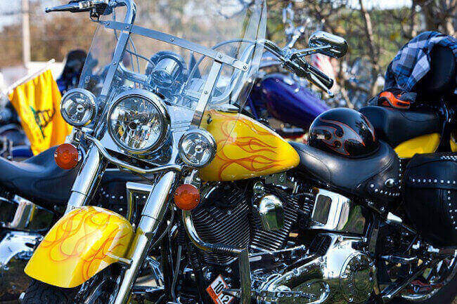 Adhesivos decorativos llamas de fuego para moto