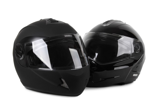 Cascos integrales negros de moto
