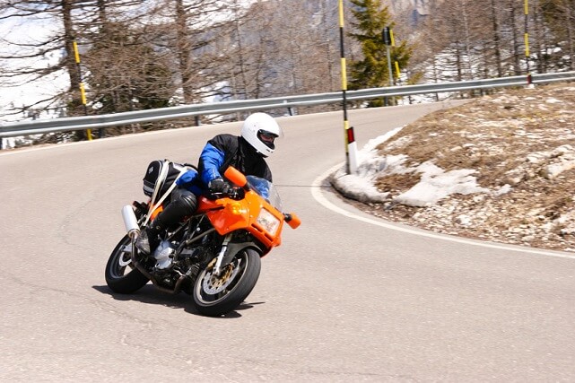 Rutas de moto en invierno