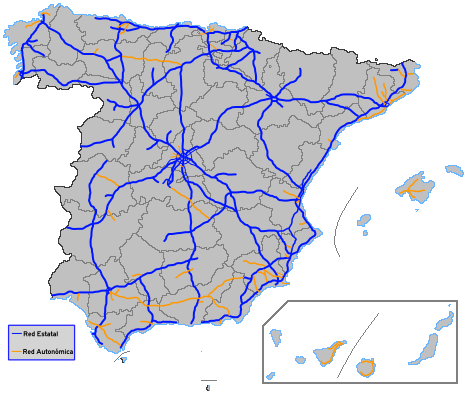 Red de carreteras de España