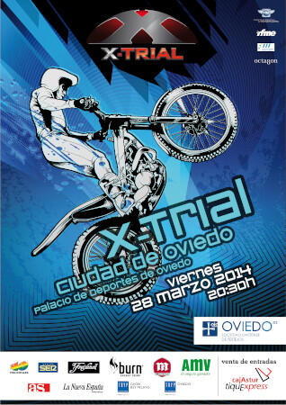 Cartel Trial Indoor 2014 en Oviedo