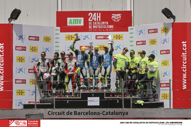 Podio AMV 24 Horas de Catalunya de Motociclismo