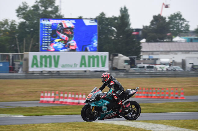 Fabio Quartararo en el circuito de Le Mans