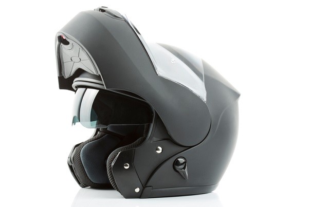 casco negro modular