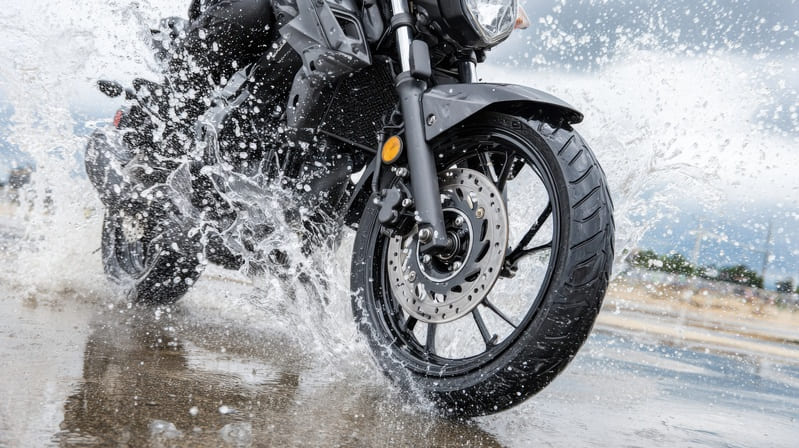Aquaplaning en motos: ¿qué es, cómo se produce y qué hacer?